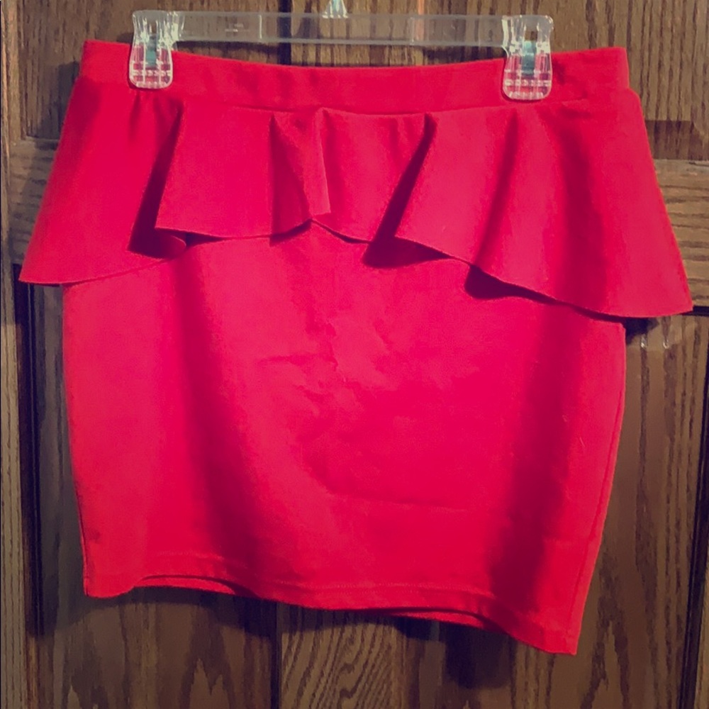 Large Candies Peplum Skirt